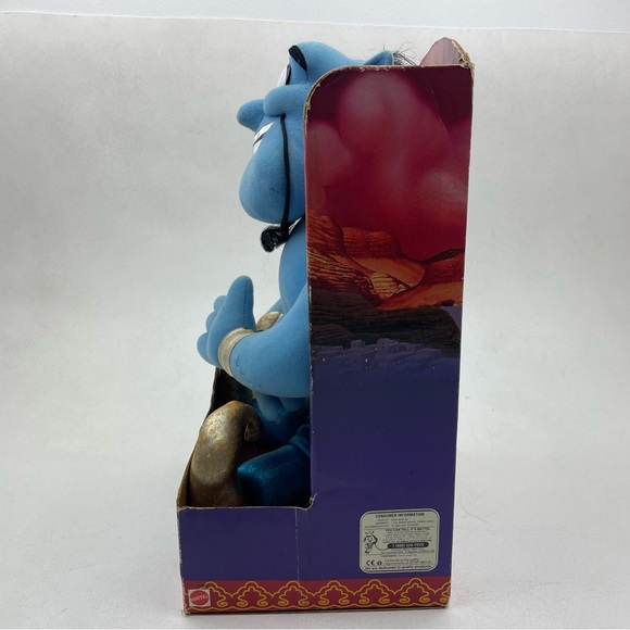 NIB VTG 1992 Disney Aladdin Genie Stuffed Plush Toy, Lamp Mattel - Picture 6 of 6